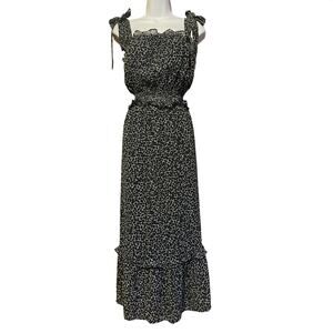 Elegant Black and White Women's Dress